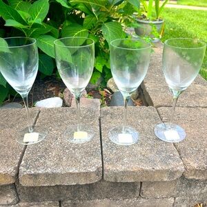 Set of 4 Lennox Bellina Crystal Goblets